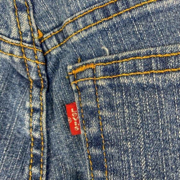 Levis 550 Jeans Womens 20 Short Blue Relaxed Bootcut Denim Western Stretch 36x29 - Picture 8 of 16